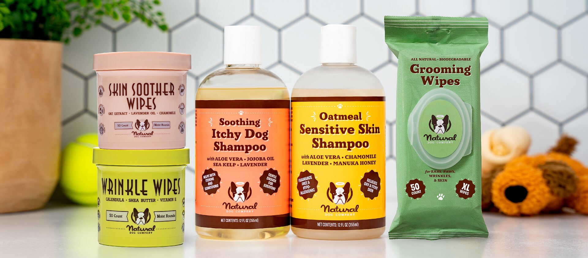 Organic dog hot sale grooming products