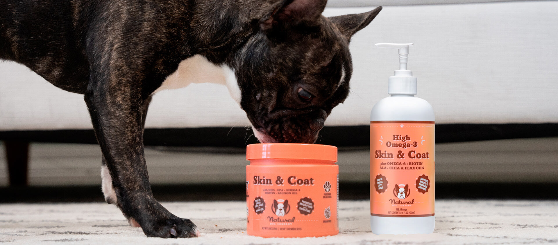 Natural dog company store skin and coat