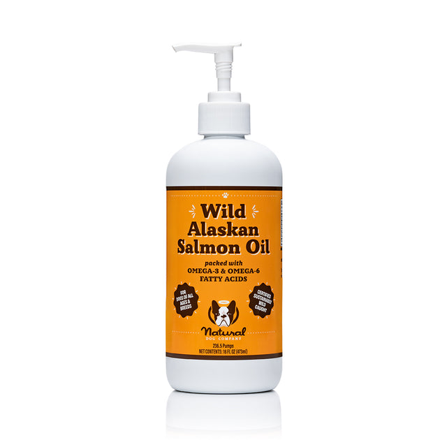  Pet Wellbeing Wild Alaskan Salmon Oil for Dogs & Cats - Daily  Omega-3 for Healthy Skin, Coat, Mobility, Joints, Heart Health - EPA, DHA -  16 fl oz (473 ml) : Pet Supplies