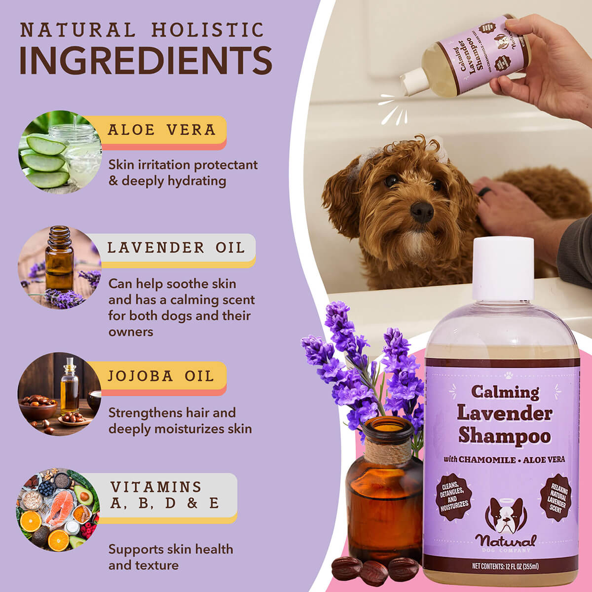 Calming Lavender Dog Shampoo | Natural Dog Company