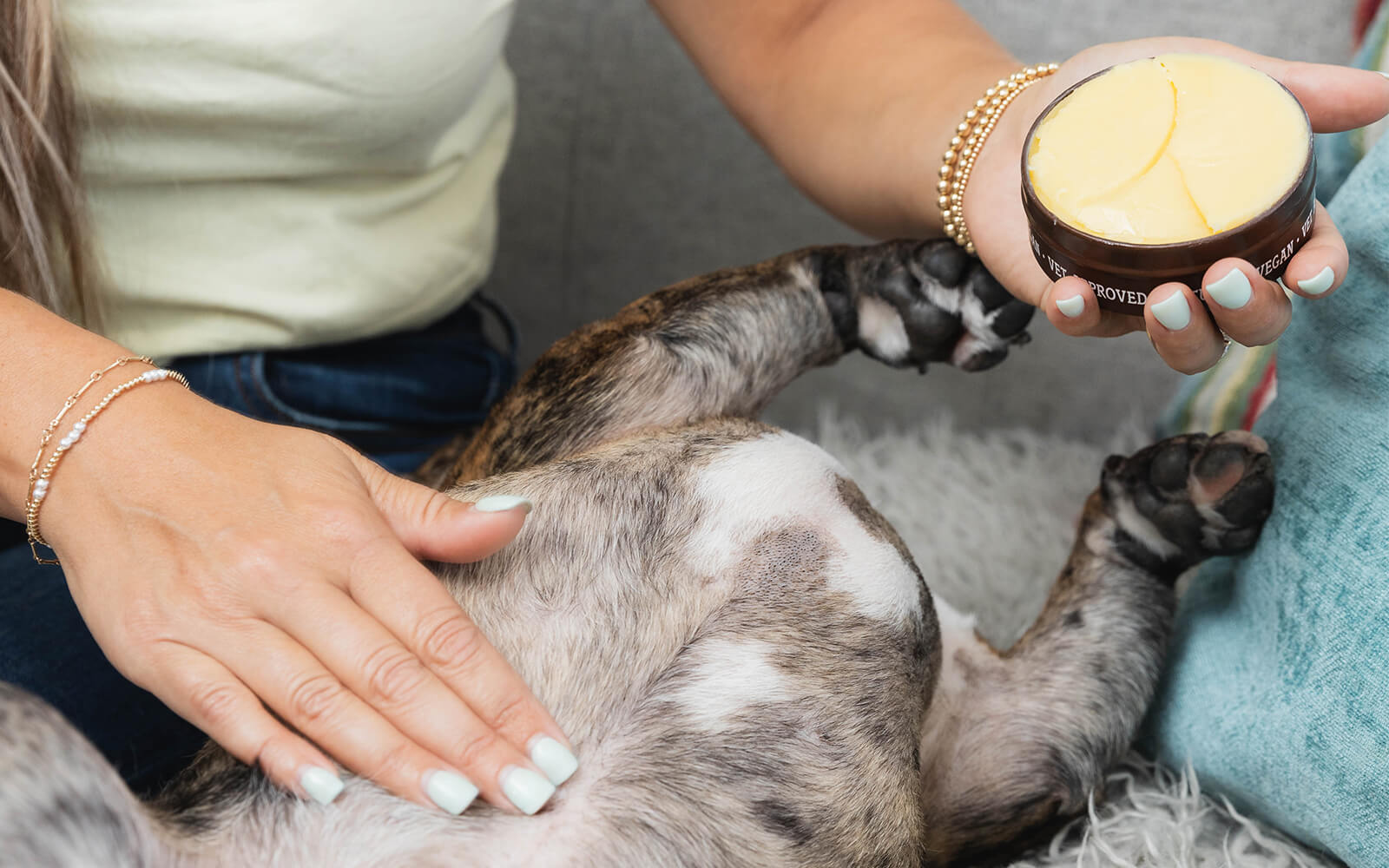 Skin Soother balm being applied