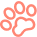 paw icon coral